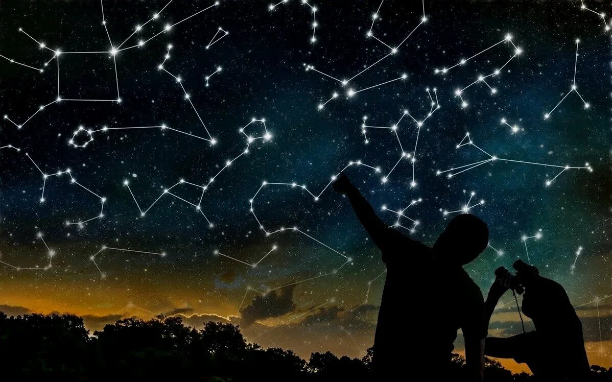Star man in the sky. Star man in the sky