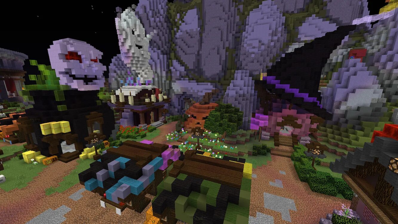 Patcher hypixel. Страшный парк майнкрафт. парк развлечений майнкрафт. spooky гордан майнкрафт. spooky event hypixel.