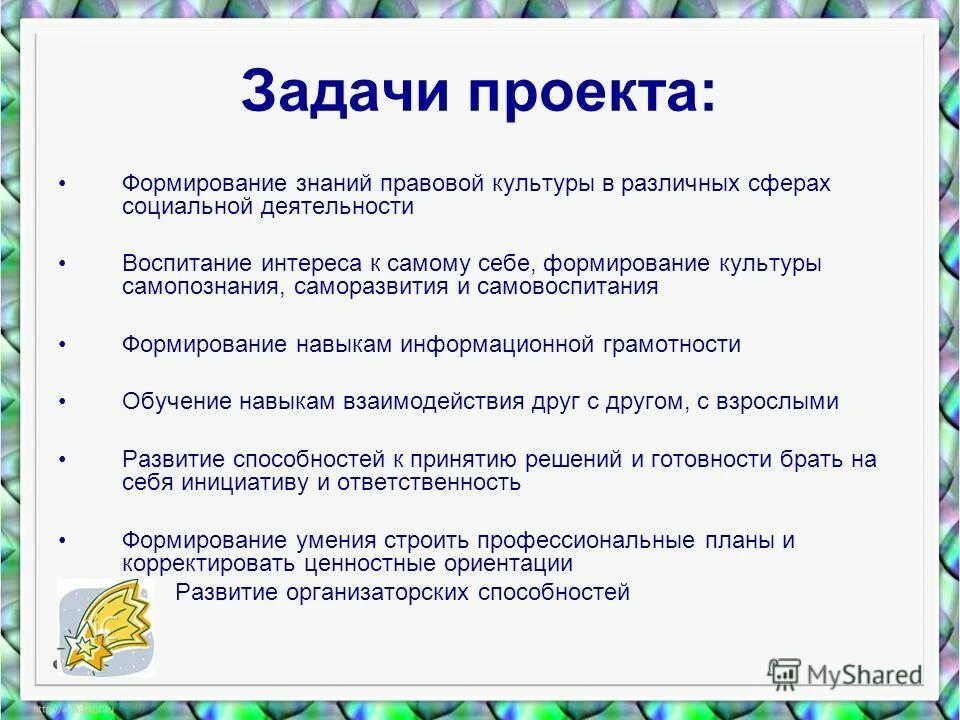 Цель проекта создание