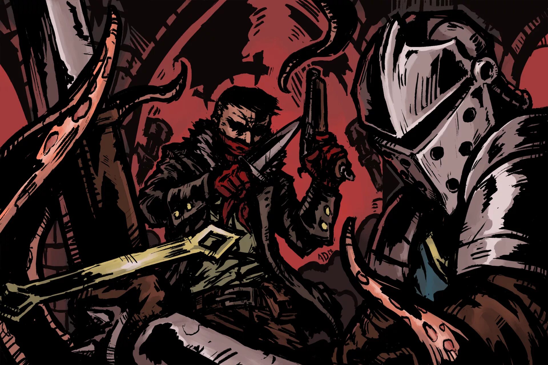 Darkest dungeon темнейшее подземелье. Darkest dungeon 2 арты. darkest dungeon 2 крестоносец. дисмас darkest dungeon 2. прокажённый darkest dungeon art.