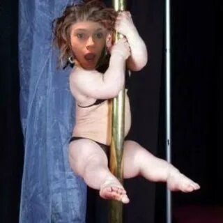 Midget pole dancer