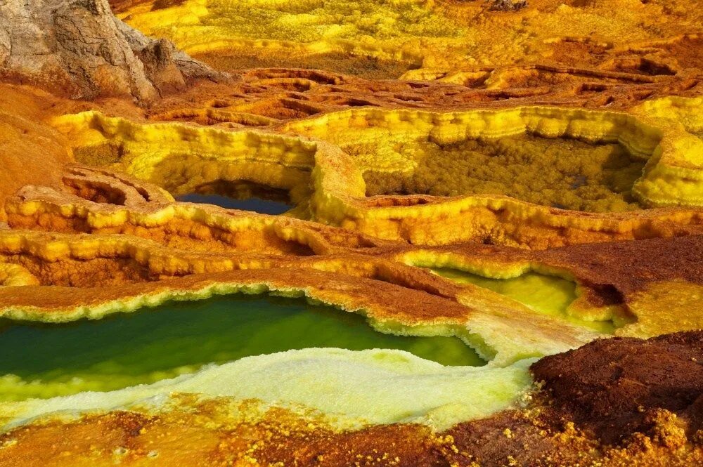 Natural dangerous. Пустыня Данакиль. Пустыня Данакиль, Эритрея. Вулкан Даллол в Эфиопии. Впадина Данакиль.