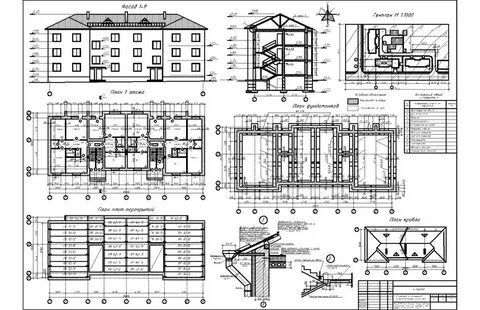 Чертежи зданий dwg