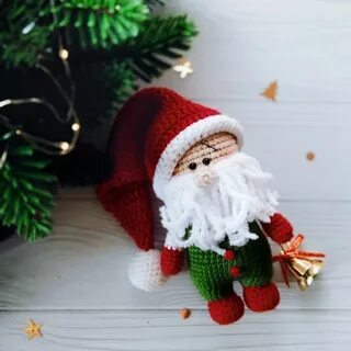 Новогодний гном крючком