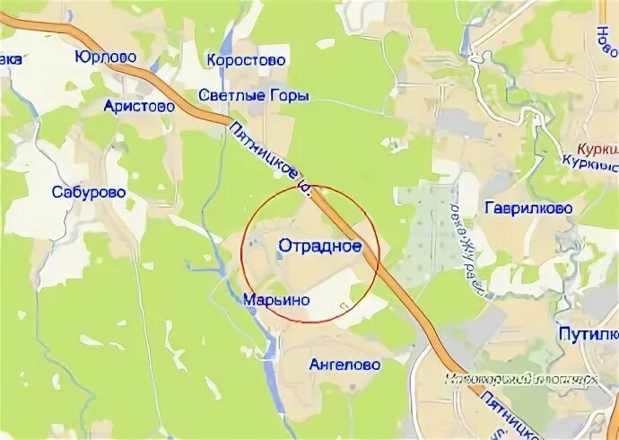 Отрадное какая область