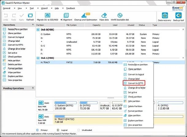Efi отформатирован в ntfs. Преобразование fat ntfs. easeus partition master ключ лицензионный. как конвертировать fat32 в ntfs. программа которая переделает fat32 ntfs.