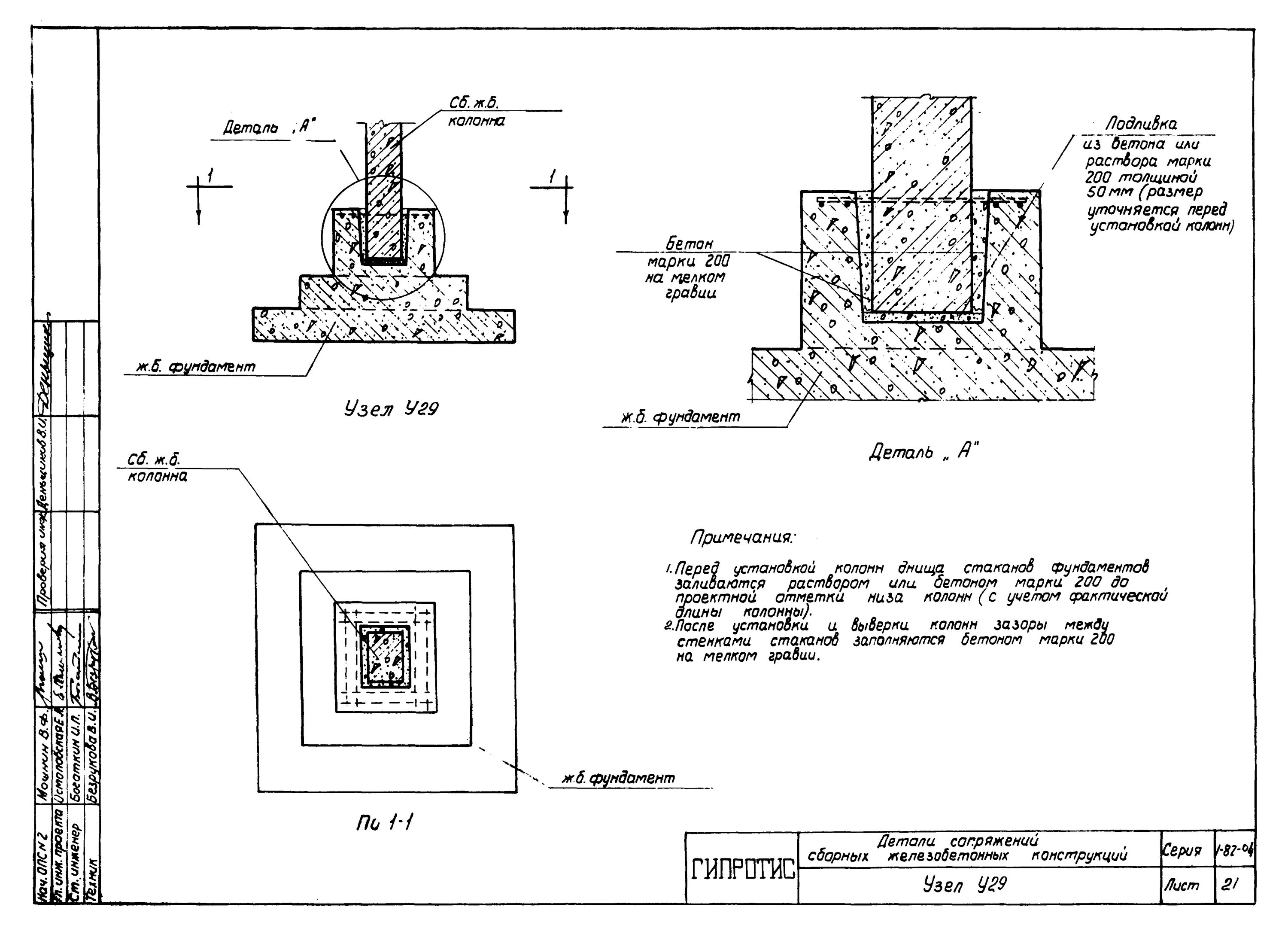 Фундаменты dwg