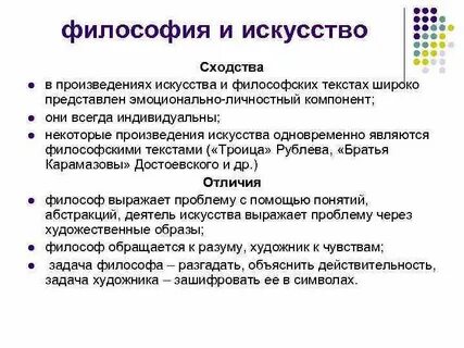 Сходство и отличие философии от религии
