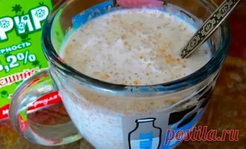 Залить кефиром на ночь