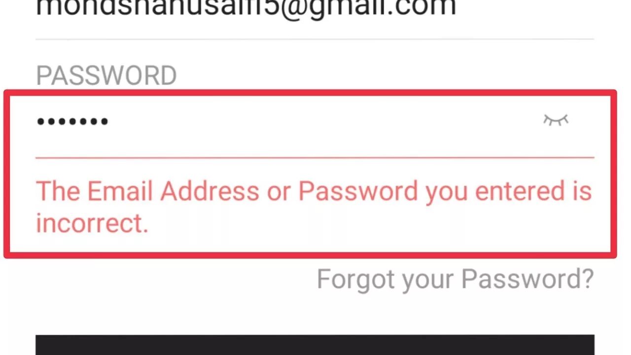 Entered is incorrect. Incorrect email or password.. Incorrect email address or password.. Некорректный email. Wrong password. Try again or click forgot password to reset it..