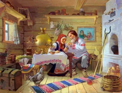 Картины русской избы