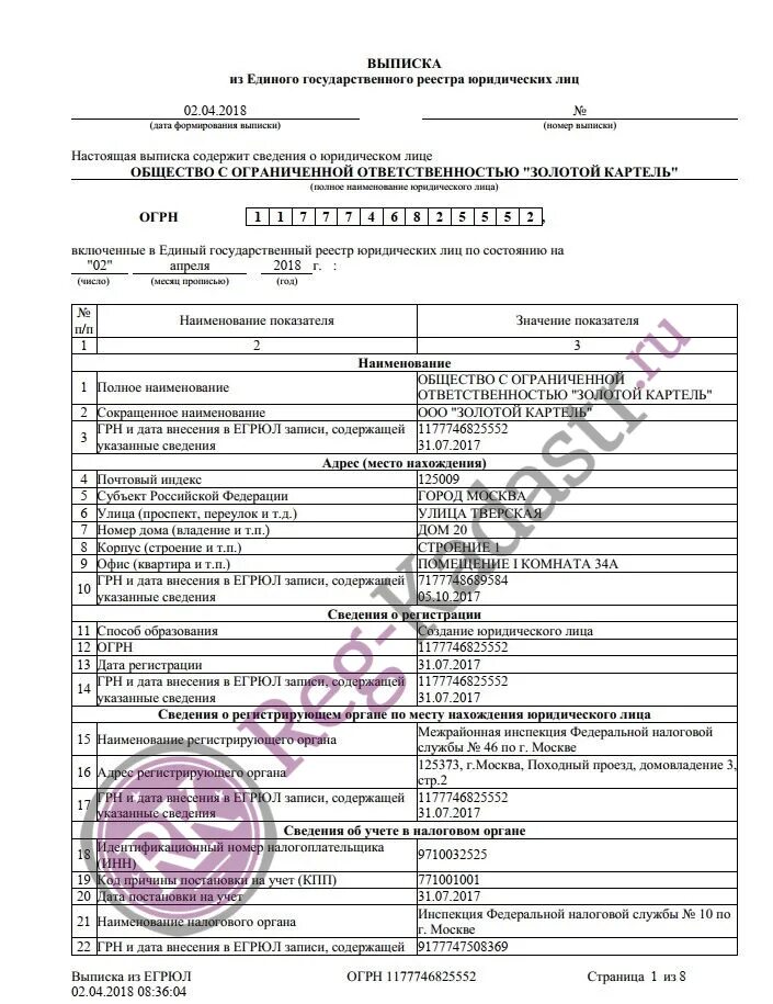 Получить выписку по адресу. Получить выписку по адресу