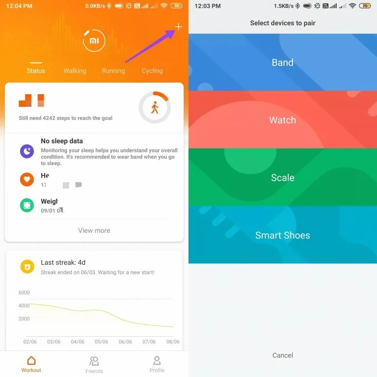 Pair first mi что делать. Mi Fit на айфон. Подключитесь к mi Fit и повторите обновление mi Band 4. Приложение mi Fit. Xiaomi mi Smart Band 3 приложение.