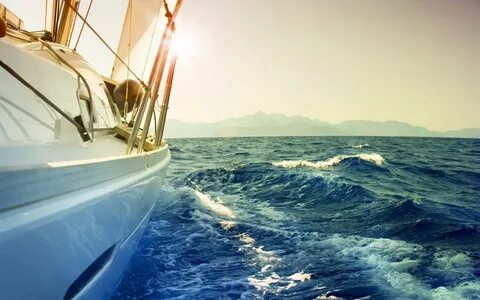 Вид с корабля на море