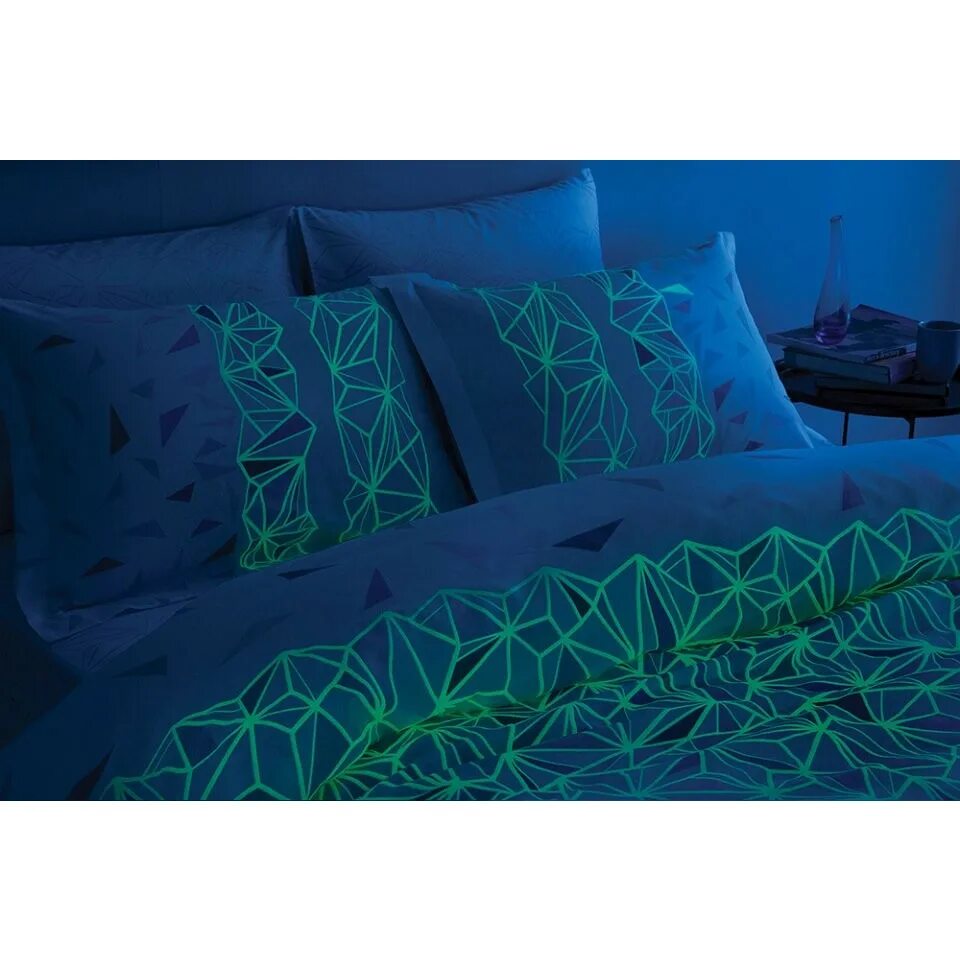 Постельное светится в темноте. Светящееся постельное белье tac glow. постельное белье tac - fluorescent. tac orkide светящееся постельное белье. постельное белье светящееся люкс-сатин glow - ruby, евро.
