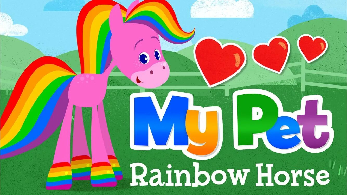 Rainbow petting. Rainbow Horse BABYFIRSTTV. My Pet Rainbow Horse. Rainbow Horse Baby first. Питомцы радужные игра.