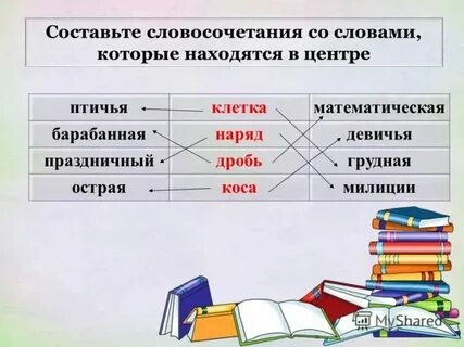 Составить словосочетание игра