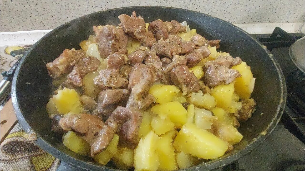 Жареная баранина с картошкой - пошаговый рецепт с фото на Повар.ру