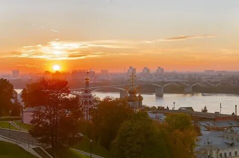 Новгород заход солнца
