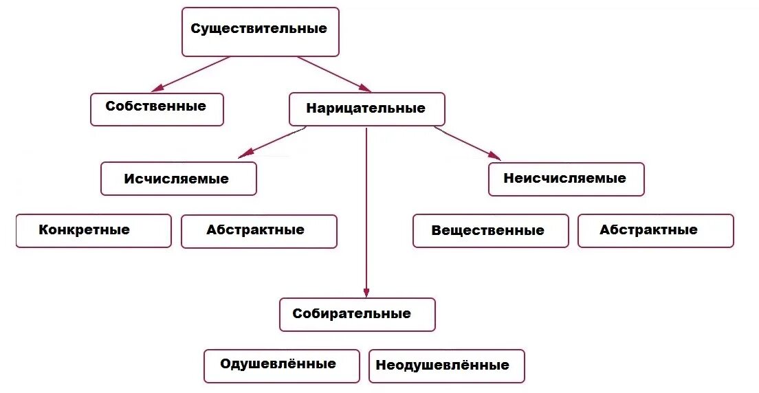 Существительное делится на группы. Классификация существительный. Виды существительных. Существительное классификация. Классификация существительных в русском языке.