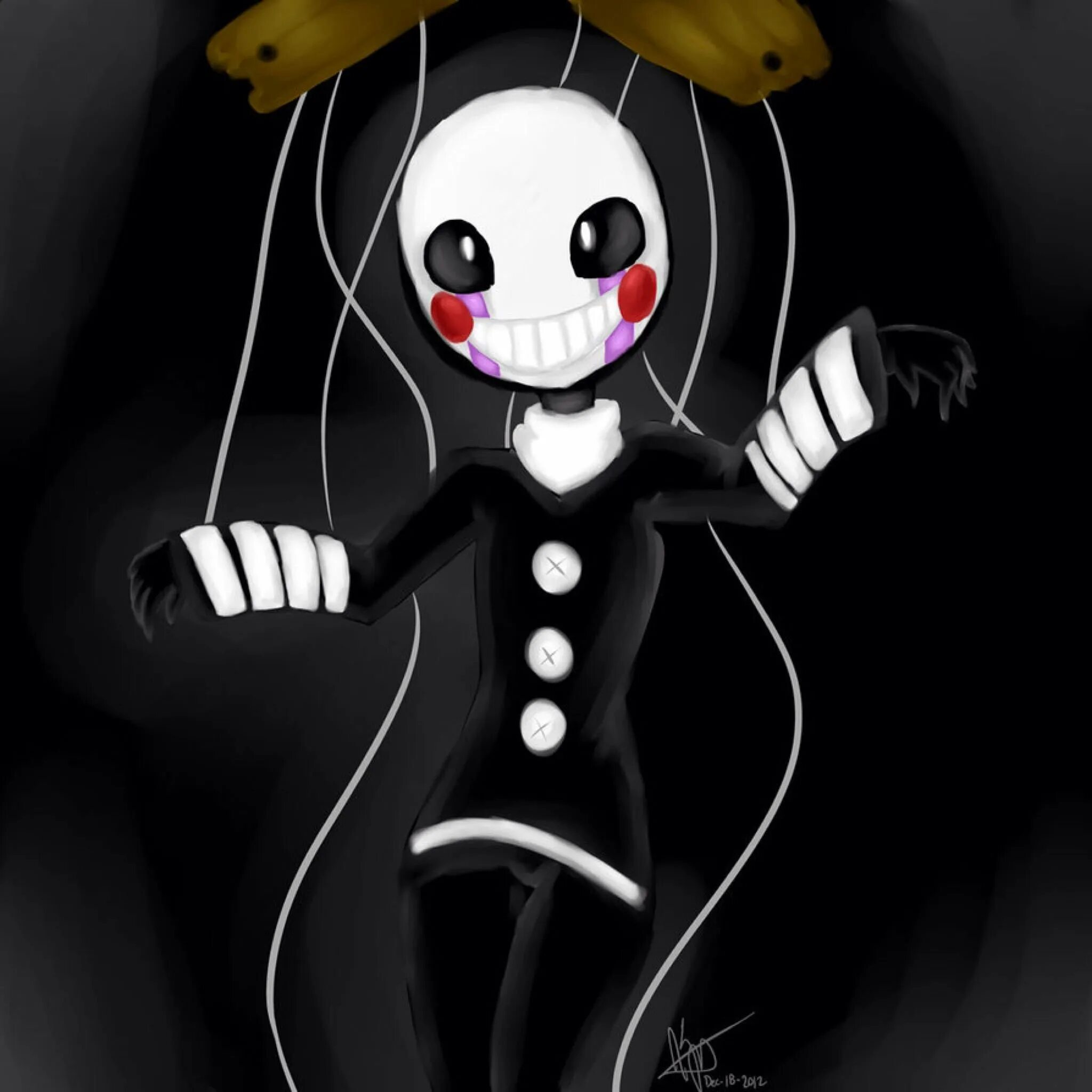 Что такое марионетка. Марионетка Фредди. FNAF 2 марионетка. Марионетка поле Беар. Чарли ФНАФ марионетка.