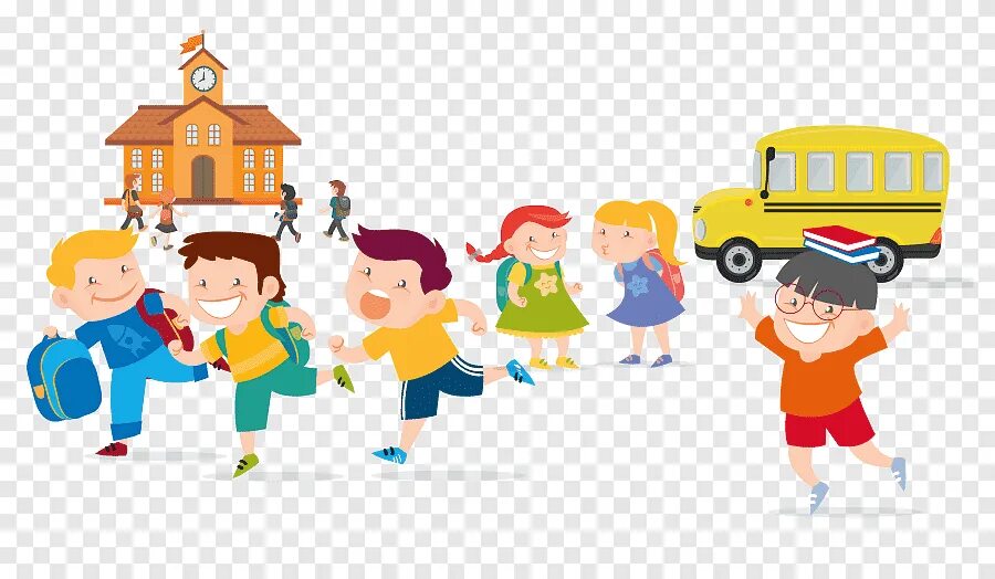 They are having to school. Go to school рисунок. школа cartoon. каникулы вектор. go to school картинка для детей.