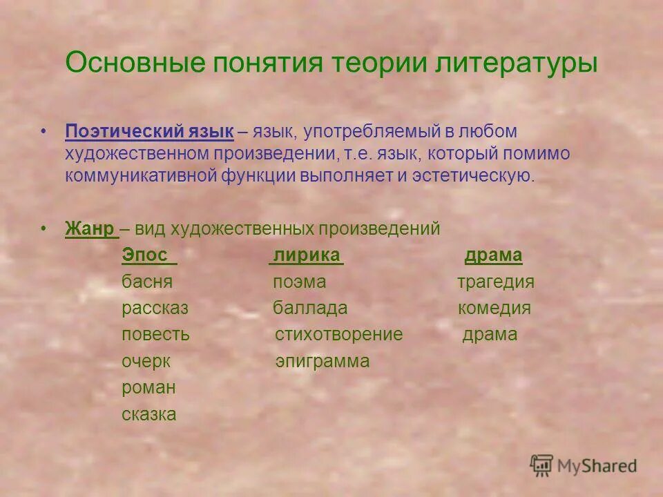 Язык поэтического произведения