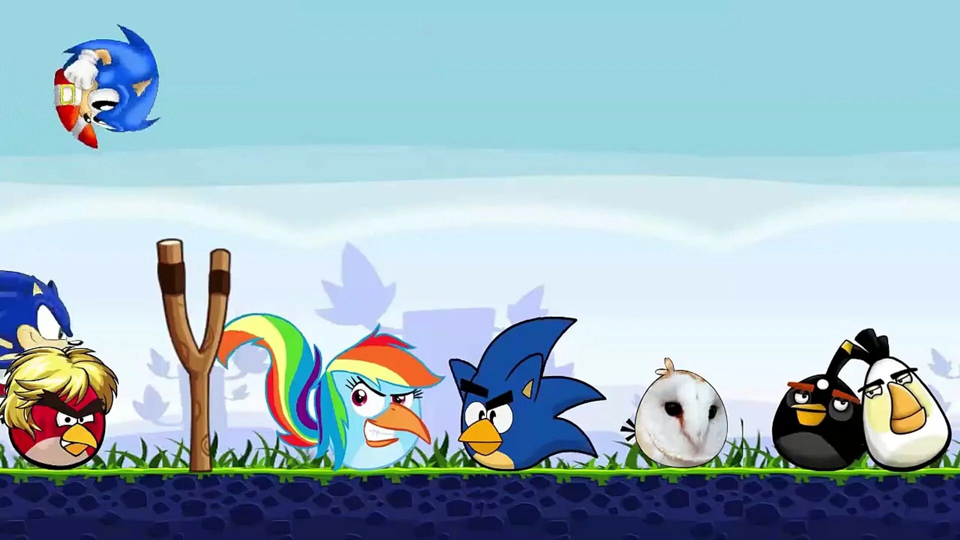 Соник и Angry Birds. Энгри бердз против Соника. Соник бум и злые птички. Sonic in Angry Birds.