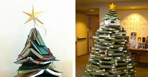 Как сделать елочку из книги