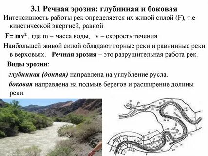 Типы русла рек