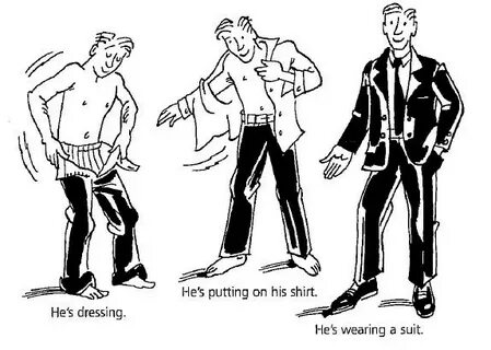 Putting dressed