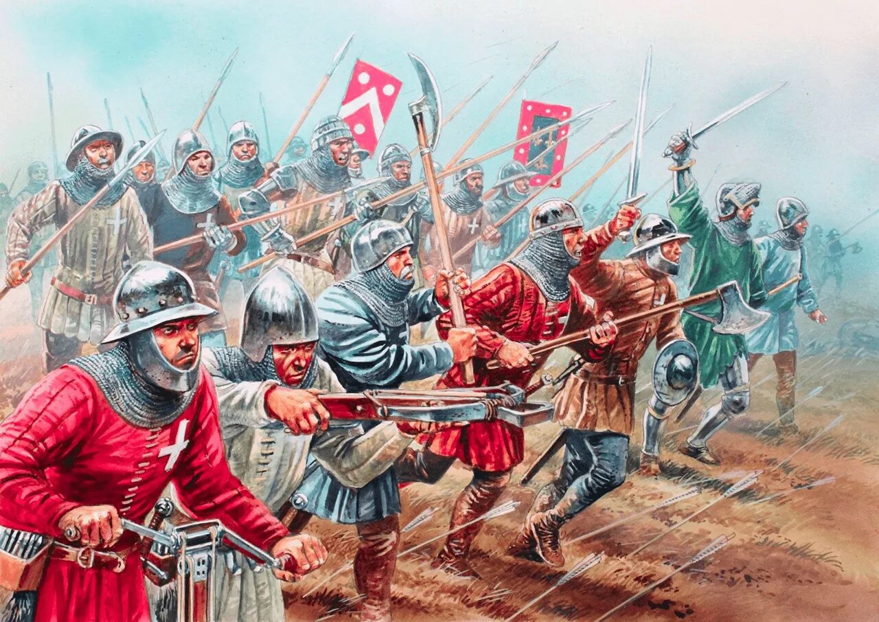 Время столетней войны. Сражения столетней войны Азенкур. Армия Франции в столетней войне. Пехота 15 век Англия.