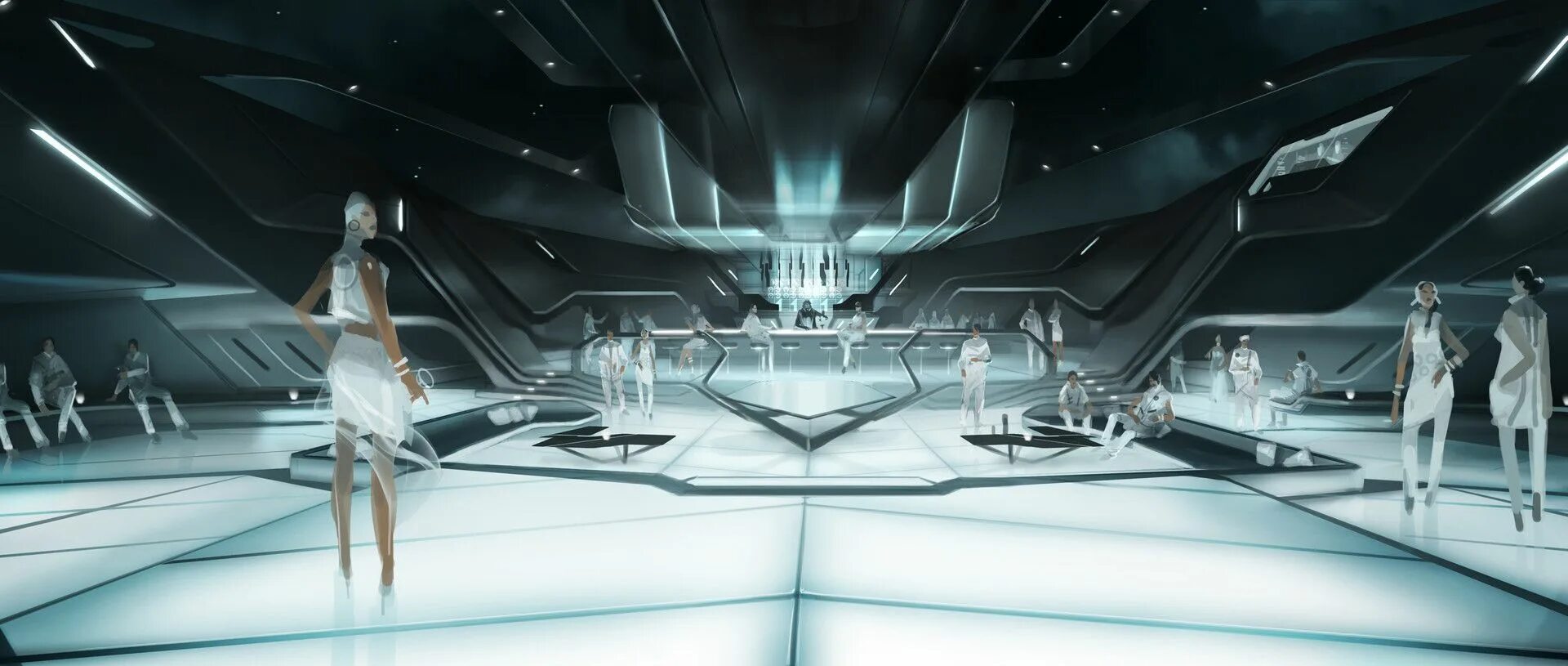 Трон наследие Concept Art. Tron Legacy интерьер. Tron Legacy Interior Concept. Трон иви