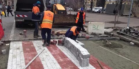 Переходы тротуарной плитки