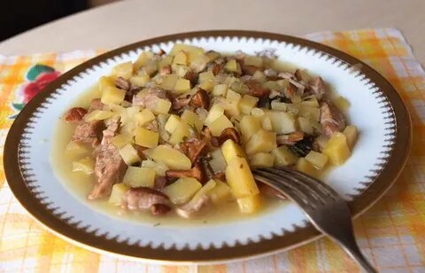 Телятина с картошкой