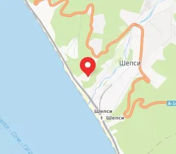 Шепси на карте