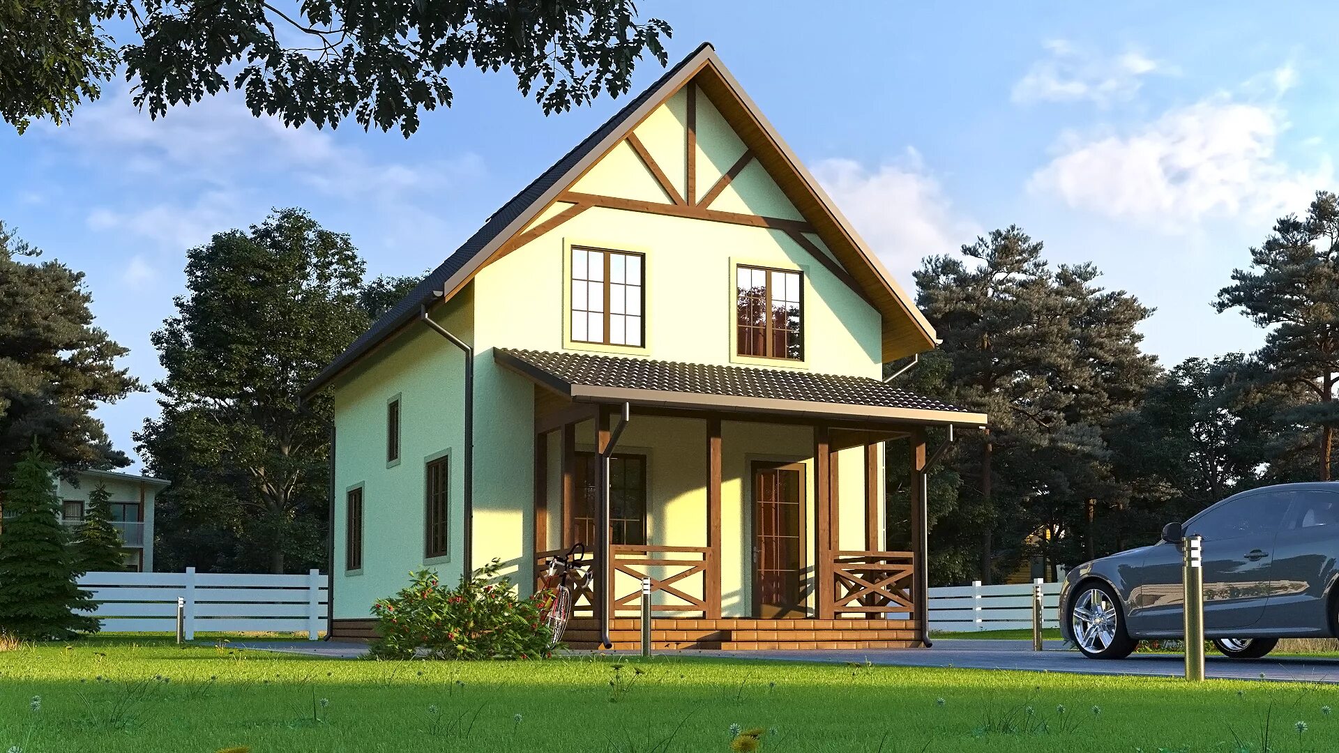 Каркасных домов этажных