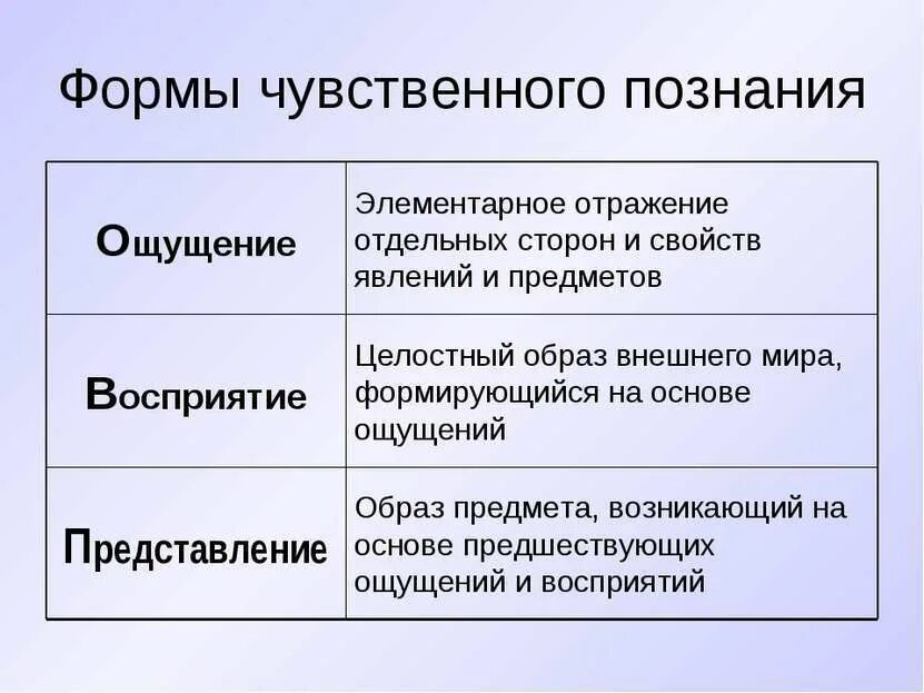 Ощущение восприятие представление составляют. Формы чувственного познания. 3 формы чувственного познания. ощущение как форма чувственного познания. элементарная форма чувственного познания:.