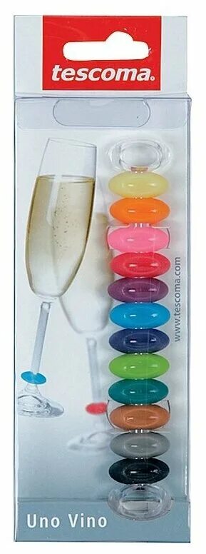 штопор электрический uno vino 695408. набор колец для бокалов tescoma uno vino, 12 цветов. штопор tescoma "uno vino". штопор brabantia 121944. пробка для шампанского тескома.