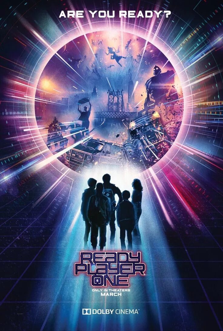 R volution player one. Первому игроку приготовиться (2018) ready player one постер. первому игроку приготовиться poster.