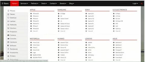 Bootstrap меню