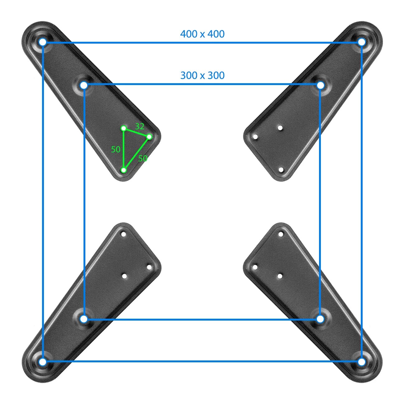 Пластина жесткости. Настенный адаптер VESA мм 200 x 200. Пластина адаптер ТВ VESA 200 300. Кронштейн VESA 300x200. Адаптер VESA 400x200.