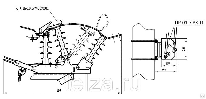 Разъединитель РЛК-1а-10iv/400ухл1 с приводом пр-01-7 ухл1. Разъединитель РЛК-1а-10.IV/400 ухл1. Привод пр-01 ухл1. РЛК-1а-10/400. Рлк 1а 10