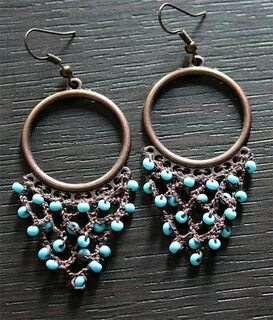 Серьги бусы