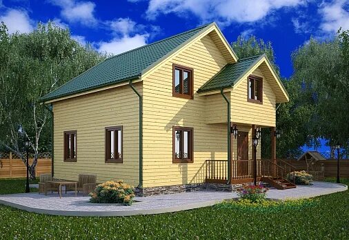 Проект каркасного дома цена за м2 Каркасный дом "Монреаль 11" 128 м2 Строительная компания Строй Глав 33