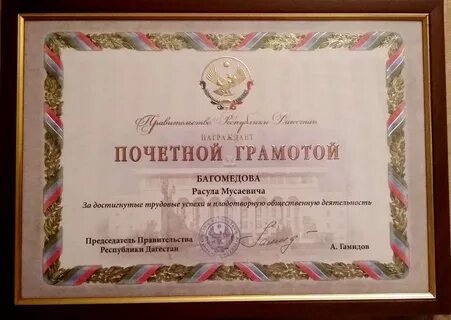 Что дает почетная грамота