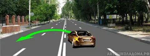 Поворот налево это разворот