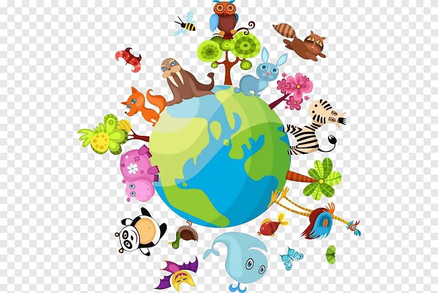 Животные на земном шаре. Животные вокруг планеты. Планета животных. Планеты для детей. Сказочные планеты для детей.