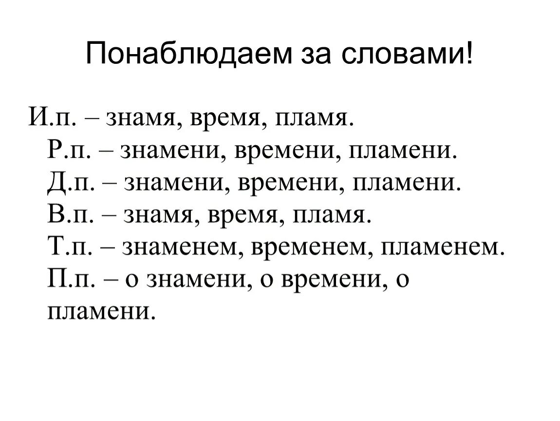 Слово знамя по падежам. Разносклоняемые имена существительные 6 класс. Разносклоняемые существительные 5 класс. Знамя пламя время. Д. П. слова Знамя.