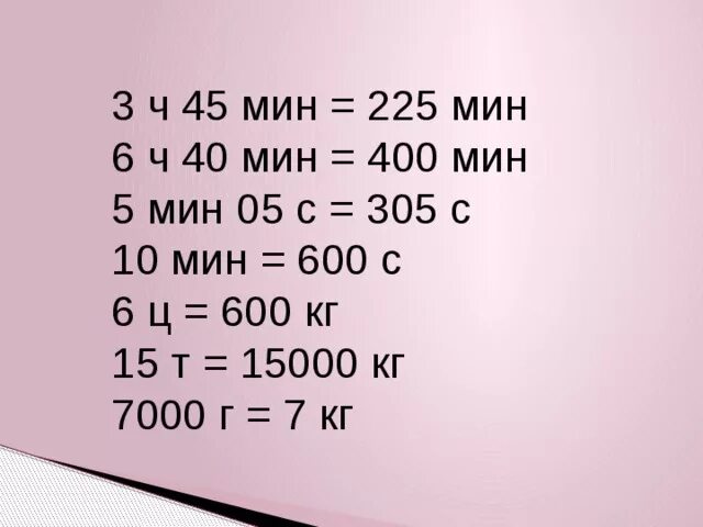 6 ч 14 мин. 6ч 600мин. 3 Ч 10 мин мин. 3ч 45 мин. 6ч. 40мин. -3ч. 40мин=.